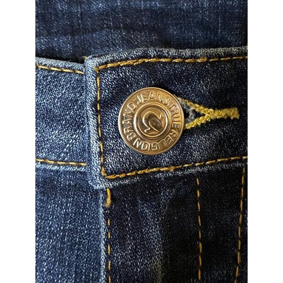 True‎ Religion Slim Straight with Flap Pockets Jeans in Island Song SZ 28 - Picture 5 of 14